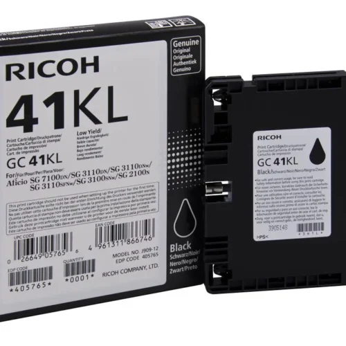 Мастило гел RICOH GC 41KL, GelJet SG 2100N/2100DN, 600 копия Черен