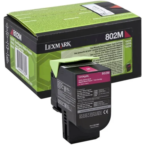 КАСЕТА ЗА LEXMARK CX310/CX410/CX510 - Magenta - Return program cartridge - P№ 80C20M0 -