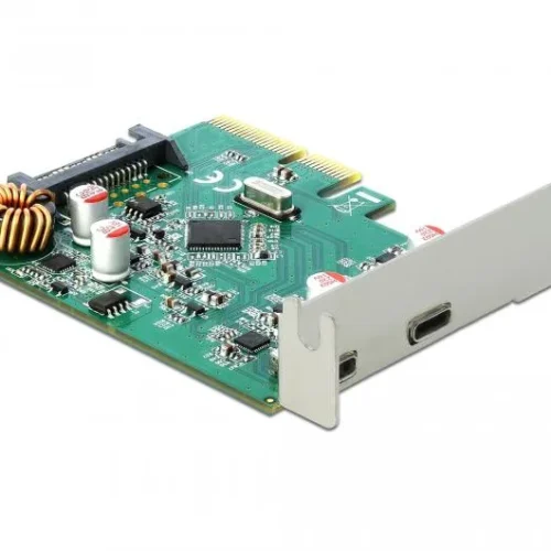 Карта Delock PCI Express x4 към USB-C (USB 3.1 Gen 2) женско 10 Gbps