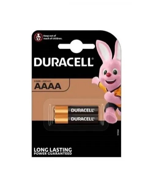 Алкална батерия  1.5V AAAA LR61- 2бр. в опаковка DURACELL