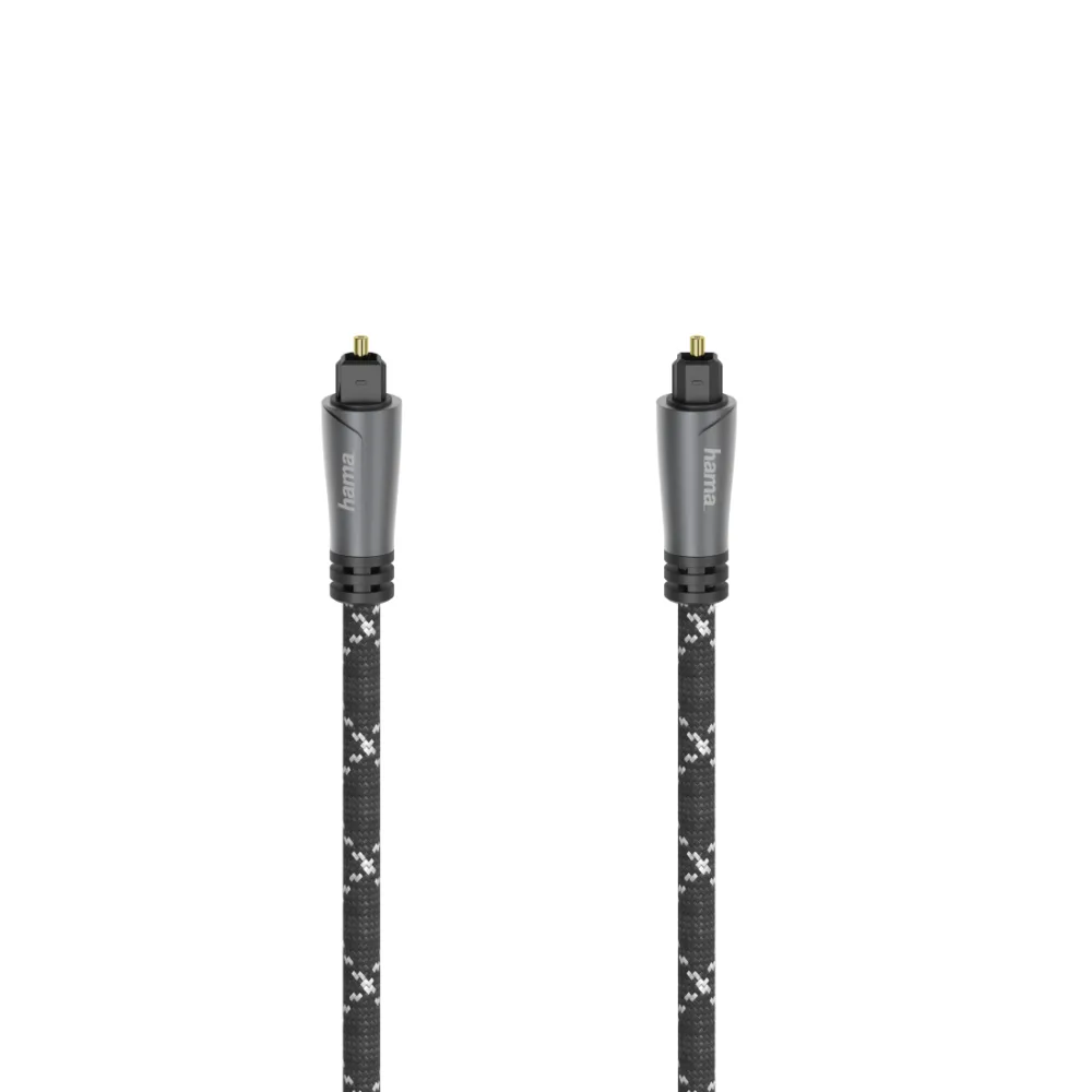 Оптичен аудио кабел HAMA 205140 ODT plug (Toslink) Метални накрайници 3 м