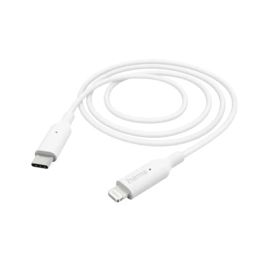 Кабел за зареждане/Дата HAMA USB-C - Type-C/Lightning 1м бял