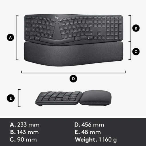 Безжична клавиатура Logitech ERGO K860