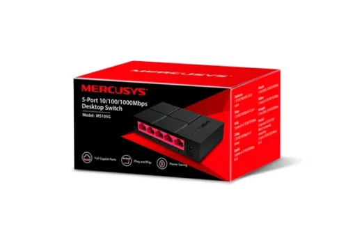 5-портов настолен комутатор Mercusys MS105G 10/100/1000