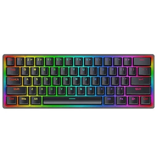 Механична RGB геймърска клавиатура Redragon Akali K642-RGB