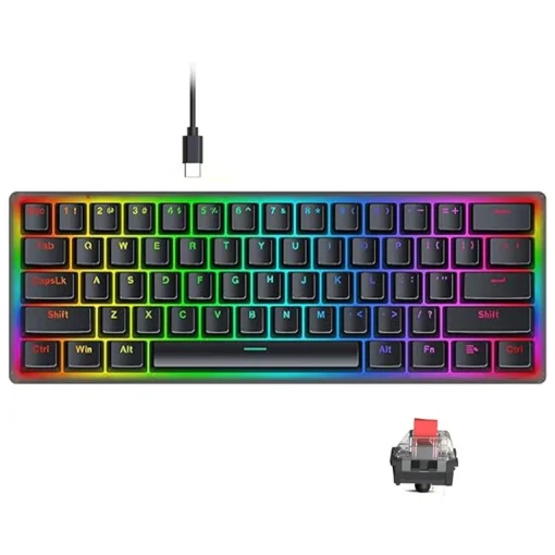 Механична RGB геймърска клавиатура Redragon Akali