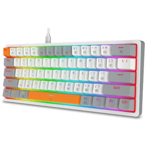 Механична RGB геймърска клавиатура Redragon Akali K642WGO-RGB –