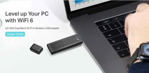 Безжичен USB 2-лентов адаптер TP-Link Archer TX20U AX1800