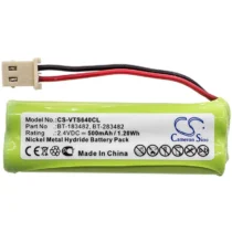 Батерия за телефон 2.4V NiMH 500mAh BT-183482 за V TECH 89134801; DS6401DS6401 Cameron