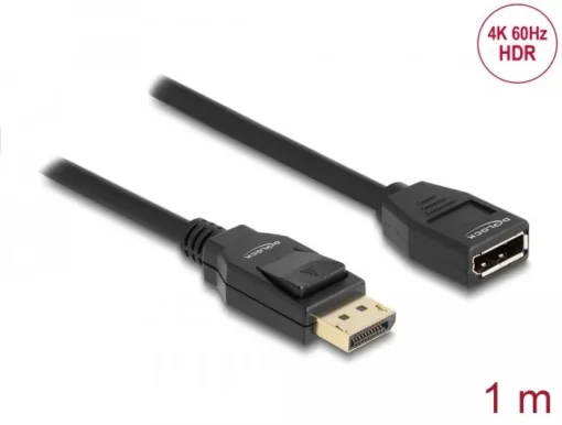 Удулжителен кабел Delock DisplayPort 1.2 мъжко – DisplayPort