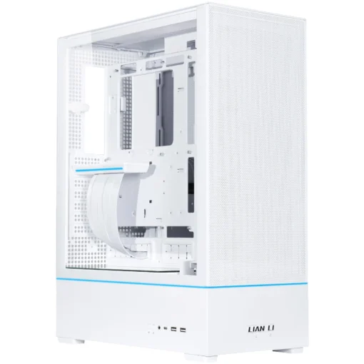 Кутия за компютър Lian-Li SUP01W Mid-Tower Tempered Glass Бяло