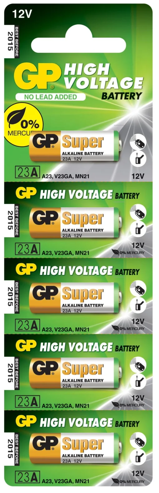 Алкална батерия GP 12 V /5бр./pack цена за 1 бр./ за аларми