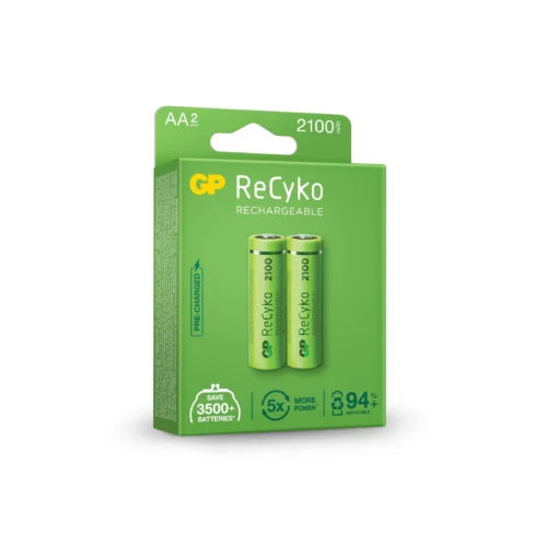 Акумулаторна Батерия GP R6 AA 2100mAh RECYKO 210AAHCE-EB2 NiMH 2 бр. в опаковка