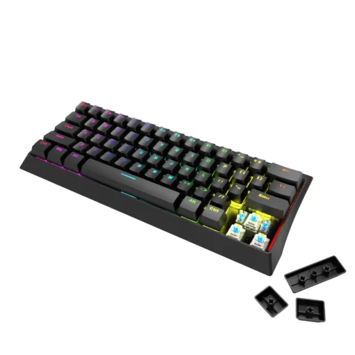 Marvo геймърска клавиатура Gaming Mechanical keyboard 61 keys TKL – Hecate 61B – KG962G – BLUE