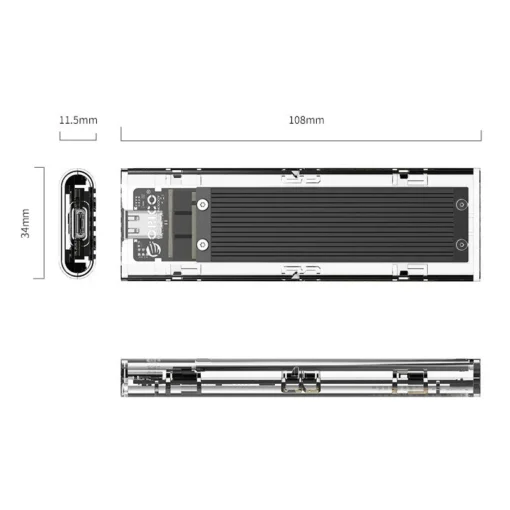 Orico външна кутия за диск Storage – Case – M.2 NVMe M key – USB3.1 Type-C –