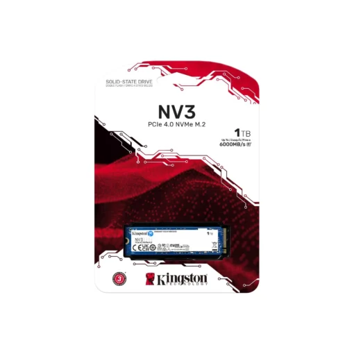 SSD диск KINGSTON NV3 M.2-2280 PCIe 4.0 NVMe 1000GB