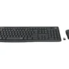 Безжичен комплект клавиатура и мишка Logitech MK295 Graphite black 920-009800 US