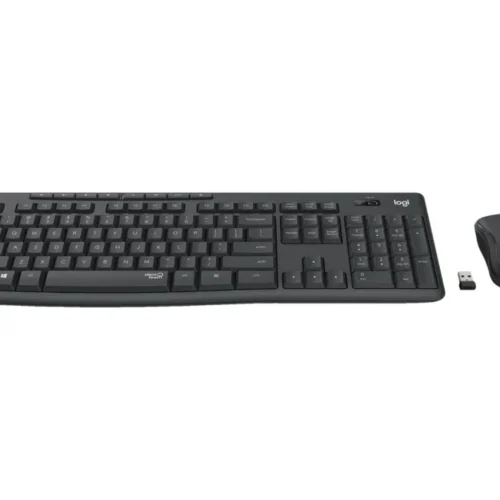 Безжичен комплект клавиатура и мишка Logitech MK295 Graphite black 920-009800 БДС