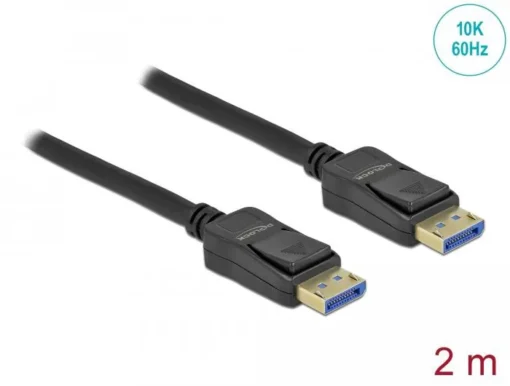 Кабел Delock DisplayPort 2.0 мъжко – DisplayPort мъжко