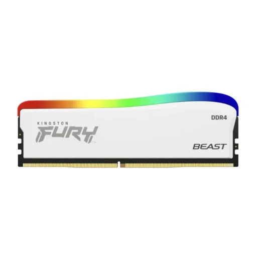 Памет за компютър Kingston FURY Beast White RGB 16GB DDR4 3200MHz KF432C16BWA16