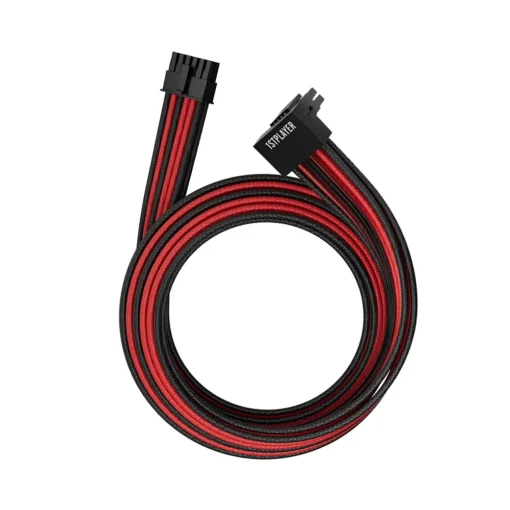 1stPlayer модулен кабел Custom Sleeved Modding Cable Black/Red – PCIe 5.0 12VHPWR M/M –