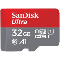 Карта памет SanDisk Ultra microSDHC 32GB + SD Adapter 120MB/s A1 Class 10 UHS-I EAN: