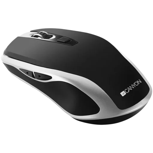 Безжична мишка CANYON mouse MW-19 EU Wireless Charge Black Silver