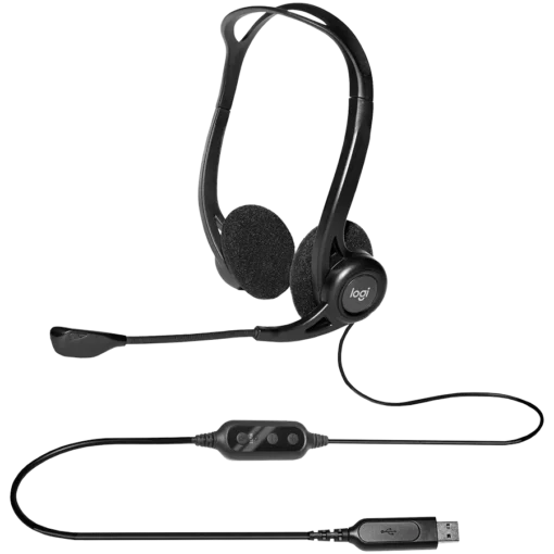 Слушалки LOGITECH PC960 Corded Stereo Headset BLACK – USB