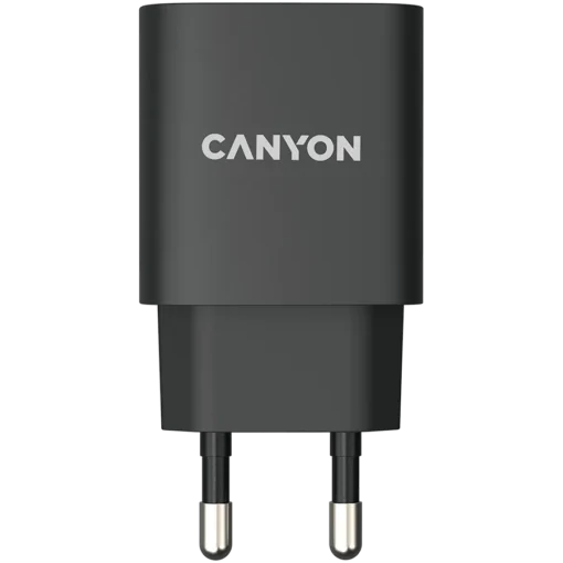 Зарядно за мобилен телефон CANYON charger H-20-02 PD 20W USB-C Black