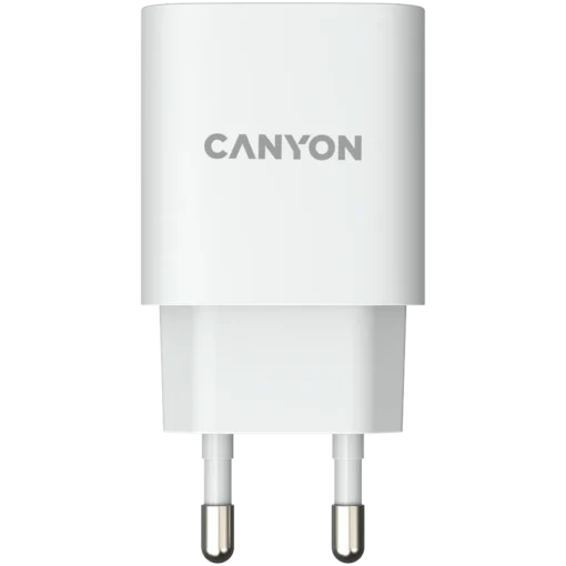 Зарядно за мобилен телефон CANYON charger H-20-02 PD 20W USB-C White