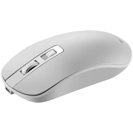 Безжична мишка CANYON mouse MW-18 EU Wireless Charge Pearl White