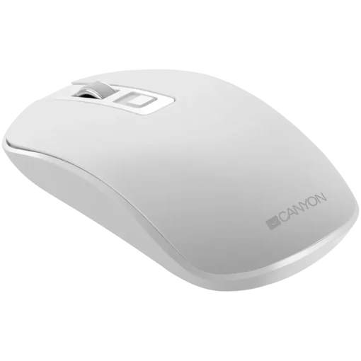 Безжична мишка CANYON mouse MW-18 EU Wireless Charge Pearl White