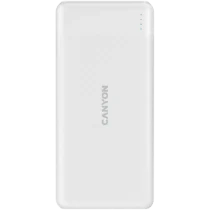 Външна батерия CANYON power bank PB-109 10000 mAh PD 18W QC 3.0 20W White