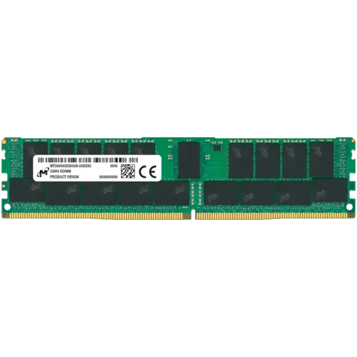 Памет за сървър Micron DDR4 RDIMM 32GB 2Rx4 3200 CL22 (8Gbit) (Single Pack) EAN: