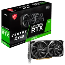 Видео карта MSI Video Card Nvidia GeForce RTX 3050 VENTUS 2X XS 8G OC 8GB GDDR6 128bit Boost: 1807 MHz 2560 CUDA Cores P