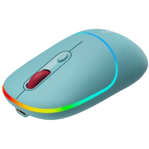 Безжична мишка CANYON mouse MW-22 Dual Band RGB Wireless Dark Cyan