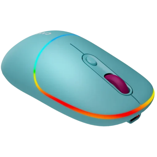 Безжична мишка CANYON mouse MW-22 Dual Band RGB Wireless Dark Cyan