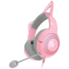 Геймърски слушалки Kraken Kitty V2 - Pink Gaming headset Kitty Ears Stream Reactive Lighting HyperClear Cardioid Mic 40