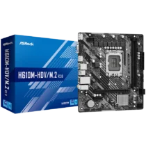 Дънна платка ASROCK Main Board Desktop H610M-HDV/M.2 (S1700 2x DDR4 1x PCIe 4.0 x16 1x PCIe 3.0 x1 4x SATA3 6.0Gb/s 1x m