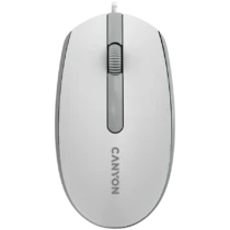 Мишка за компютър CANYON mouse M-10 Wired White Grey