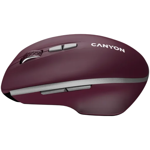 Безжична мишка CANYON mouse MW-21 BlueLED 7buttons Wireless Burgundy