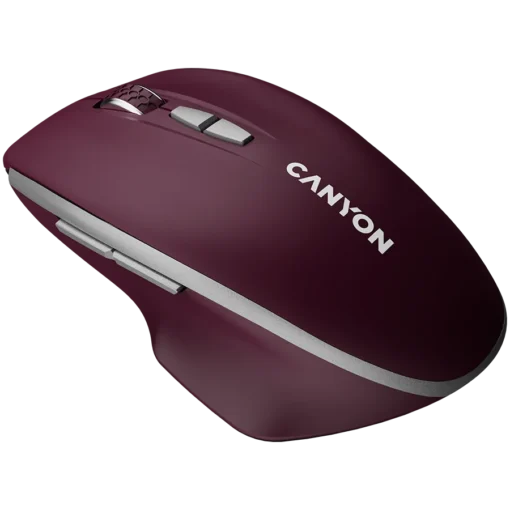 Безжична мишка CANYON mouse MW-21 BlueLED 7buttons Wireless Burgundy