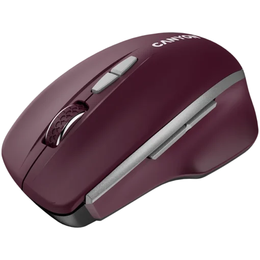 Безжична мишка CANYON mouse MW-21 BlueLED 7buttons Wireless Burgundy