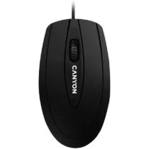 Мишка за компютър CANYON mouse CM-1 Wired Black