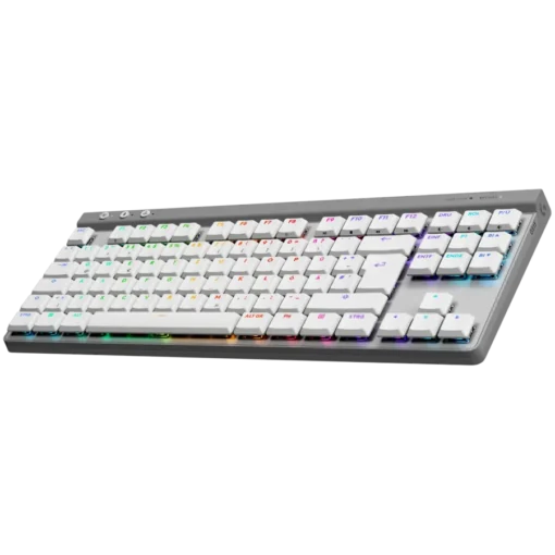 Геймърска клавиатура LOGITECH G515 LIGHTSPEED TKL – WHITE – US INTL – 2.4GHZ/BT- EMEA28i-935 –