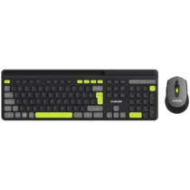 Клавиатура CANYON HSET-W5 EN Keyboard+Mouse AAA+AA Wireless Black