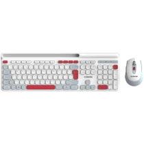 Клавиатура CANYON HSET-W5 EN Keyboard+Mouse AAA+AA Wireless White