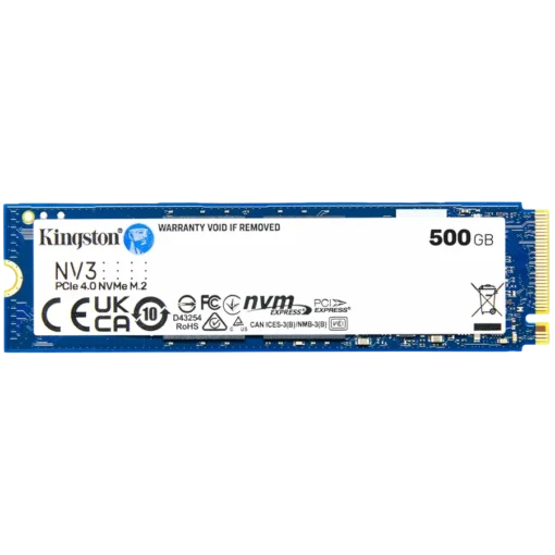 SSD диск Kingston SSD 500GB NV3 M.2 2280 PCIe 4.0 NVMe SSD  EAN: 740617344806