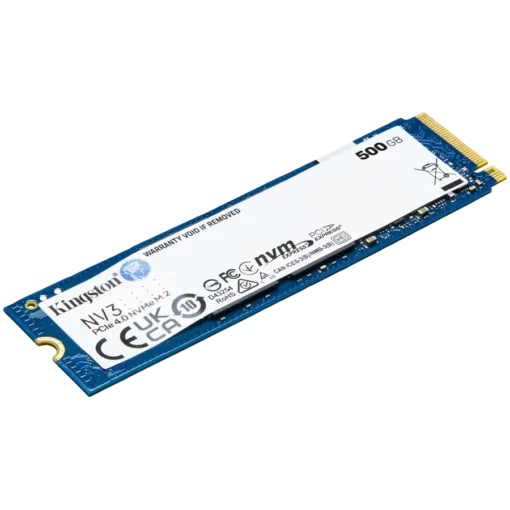 SSD диск Kingston SSD 500GB NV3 M.2 2280 PCIe 4.0 NVMe SSD