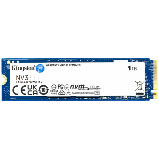 SSD диск Kingston SSD 1TB NV3 M.2 2280 PCIe 4.0 NVMe SSD  EAN: 740617344790